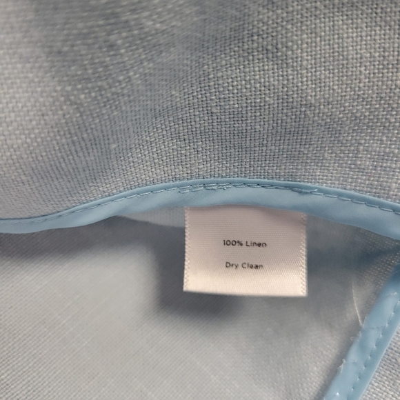 TALBOTS Powder Blue Irish Linen Blazer Jacket Size X - Picture 7 of 9